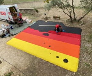 Sol souple EPDM crèche Ste-Cécile-les-Vignes, Vaucluse