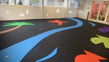 Sol amortissant EPDM crèche - La Seyne-sur-Mer, Var