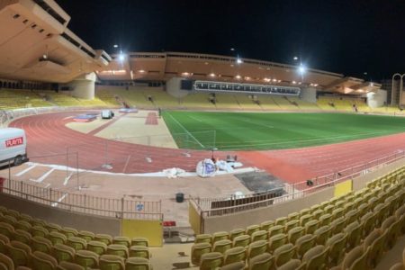 Réparation piste d'athlétisme Stade Louis II - Monaco