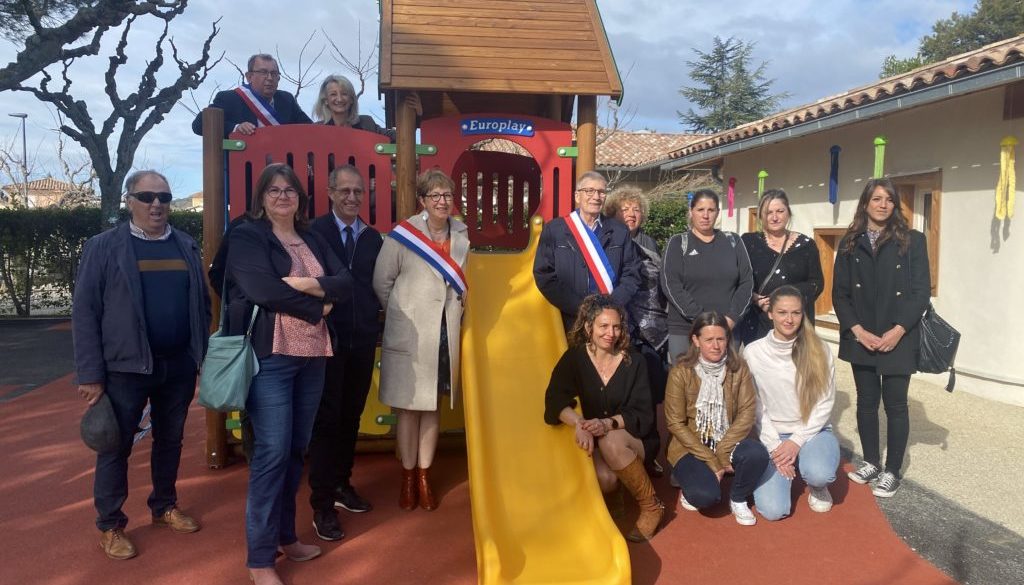 Inauguration aire de jeux drôme vinsobres