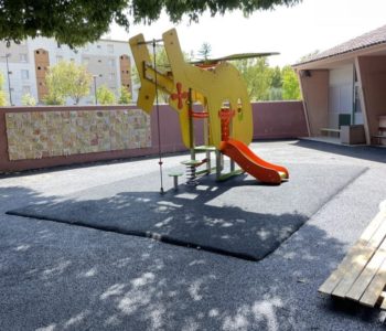 sol amortissant école Pierrelatte drôme, vaucluse, hautes-alpes, ardèche