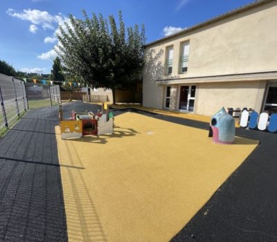 rénovation sol amortissant crèche