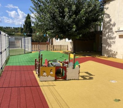 sol souple extérieur crèche vaucluse, drôme, gard, ardèche
