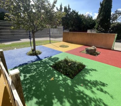 revêtement souple EPDM crèche, école, vaucluse, drôme, ardèche