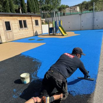sol amortissant école maternelle IBS Provence Aix-en-provence, Bouches-du-Rhône, Vaucluse, Drôme, Gard, Ardèche
