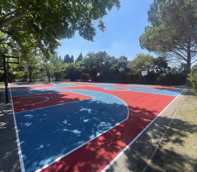 terrains sportifs basket et handball Villeneuve-lès-Avignon, gard, vaucluse, drôme, bouches-du-rhône, ardèche, hautes-alpes