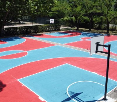 terrains sportifs basket et handball Villeneuve-lès-Avignon, gard, vaucluse, drôme, bouches-du-rhône, ardèche, hautes-alpes