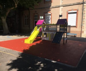 Ecole, Vaison-la-Romaine - Vaucluse (84) Aire de jeux, sol amortissant EPDM