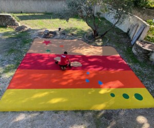 Ste-Cécile-les-Vignes, Vaucluse (84) Réalisations Sol amortissant EPDM Ste-Cécile-les-Vignes, Vaucluse