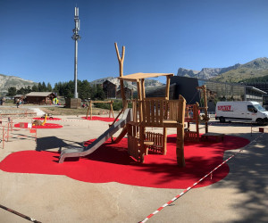 SuperDévoluy - Hautes-Alpes (05) Réalisations sol amortissant EPDM aires de jeux