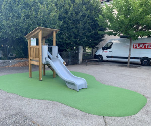 Dignes-les-Bains (04) sols amortissants, aire de jeux