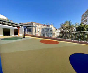 Ecole, Alès (30) sol amortissant école maternelle Gard 30 PLAYTIL