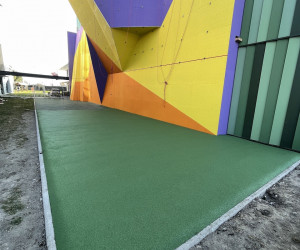 Nice (06) sol amortissant mur d'escalade Université Nice (06)