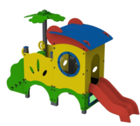 Structure de jeux petite enfance collectivités crèches métal