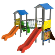 Structure de jeux multi-activités collectivités métal