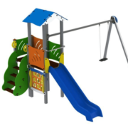 Structure de jeux multi-activités collectivités métal