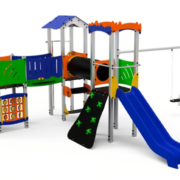 Structure de jeux multi-activités collectivités métal