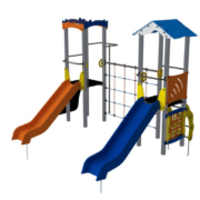 Structure de jeux multi-activités collectivités métal