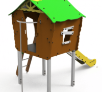 Structure de jeux multi-activités en métal