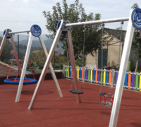 Balançoire collectivités métal