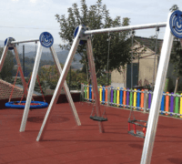 Balançoire collectivités métal