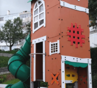 Structure de jeux multi-activités collectivités métal