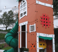 Structure de jeux multi-activités collectivités métal