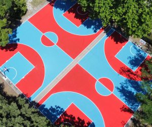 Terrains handball & basket, Villeneuve-les-Avignon (30) city-stade PMR, terrain multisport accessible, gard, vaucluse, drôme, bouches-du-rhône, ardèche, hautes-alpes